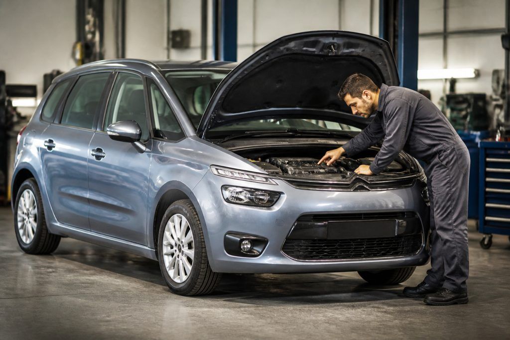 Mecanicien expert diagnostiquant un vehicule