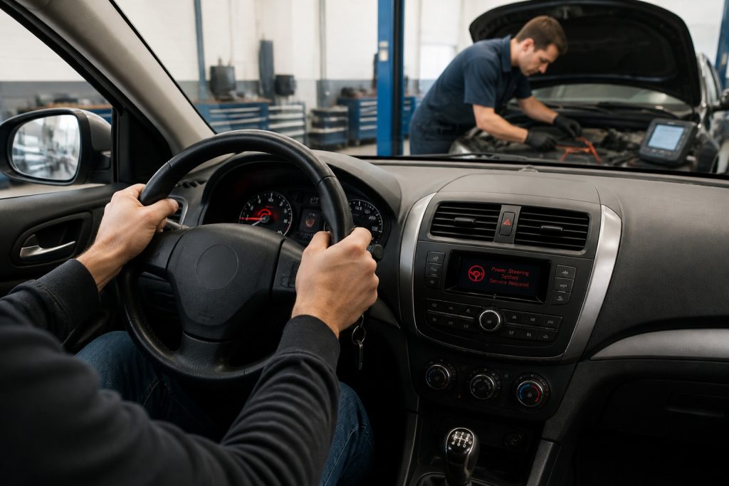 Panne de direction assistee diagnostic et reparation