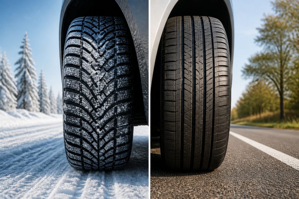 Pneus dhiver vs 4 saisons comparaison visuelle