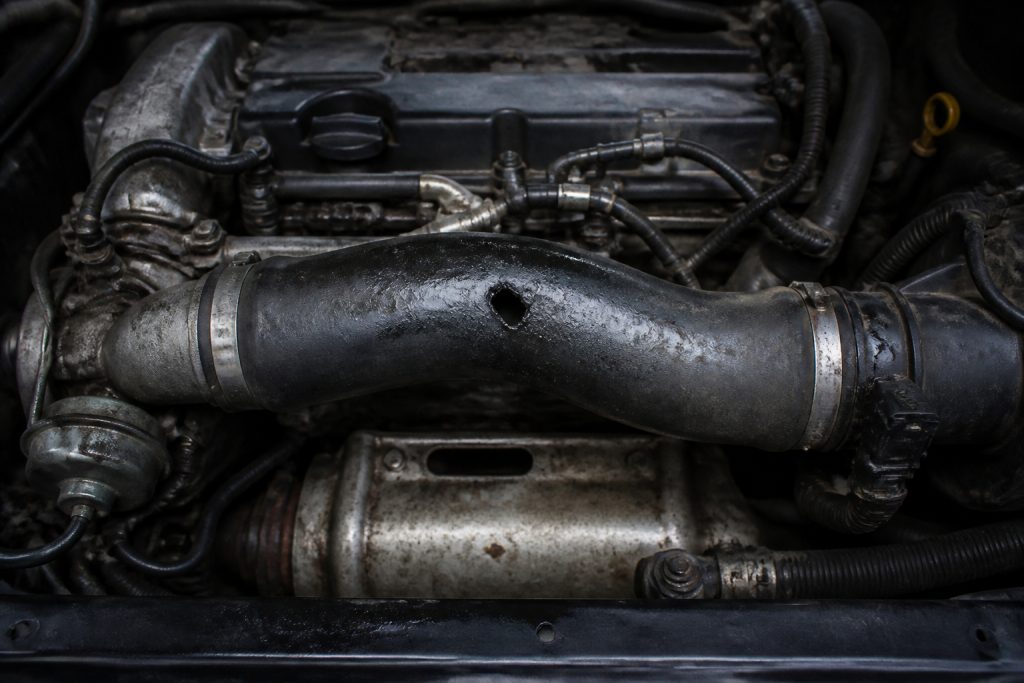 Durite de turbo percee